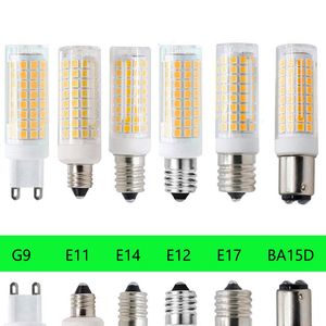 Mini 102 светодиодные лампы кукурузы BA15D E11 E12 E12 E17 G4 G9 светодиодные фонари 9W заменяют 80W галогенные лампы AC 220V 110V для дома белый