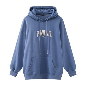 Übergroße Mädchen Streetwear Lose Hoodies Herbst Fashion Ladies Stylish Cotton Hoodie lässig weibliche schicke Pullover süß 210809