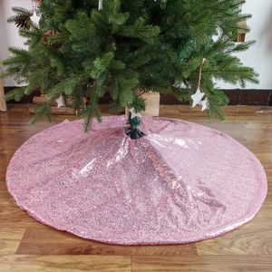 Altın Pullu Noel Ağacı Etekler Sparkly Kumaş Halı Yuvarlak Noel Ağacı Paspaslar Güzel Fotoğrafçılık Ağaçları Dekor