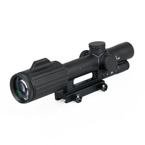 FFP 1-6X24 Çapraz Konsantrik Av Tüfeği Taktik Optik Sight Işıklı RG Keskin Nişancı Kapsamı Siyah Renk CL1-0340