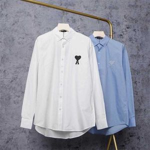 Göçmen 21 Bahar erkek Moda Klasik Rahat Rahat Uzun Kollu Iş Gömlek Adam Resmi Giyim Artı Boyutu S-XL 1569