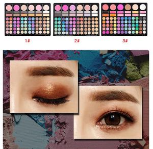 Pro Makyaj Hediye Seti Hepsi Bir Palette Eyeshadow Kozmetik Şekillendirme Kiti 78 Renkler Göz Farı Paleti Allık, Yüz Tozu Ve Dudak Parlatıcısı