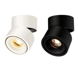 Luzes de teto Dobrável LED Spotlights, downlights montados na superfície para quarto, cozinha e iluminação interna 8W 10W 12W 15W 360-graus