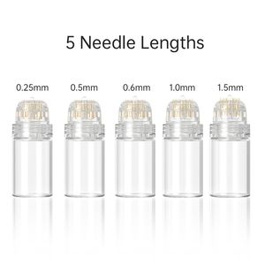 Hydra Needle 20 Pins Micro Needle Derma Stamp Aqua Micro Micro Mesotherapy Meso Roller Gold Needle Touch System