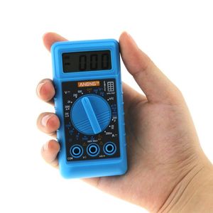 Multímetros Mini Multímetro Digital com Buzeira Proteção de Sobrecarga de Pocket Tonstage Ampere OHM METER DC AC LCD Droga portátil