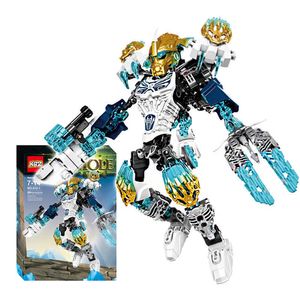 Bionicle Kopaka Melum Aksiyon Figürleri Yapı Blok Oyuncak Çocuk Noel Çocuk Hediye Için Uyumlu Büyük Marka 71311 + 71305 193 adet / takım X0902