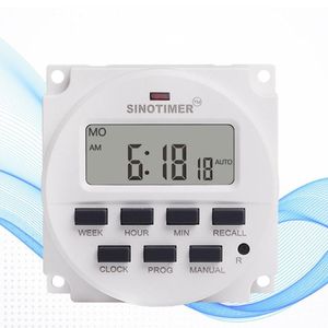 TM618H-2 DC 12V AC 220V Advertising Light Box Broadcasting Equipment Programmable Digital Display LCD Time Control Switch Relay Timers