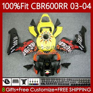 OEM Vücut Honda Repsol Turuncu CBR 600RR 600F5 600CC 03-04 Kodu 71NO.22 CBR 600 RR F5 CC CBR600RR 03 04 CBR600F5 CBR-600 CBR600 RR 2003 2004 Enjeksiyon Kalıp Kuramları