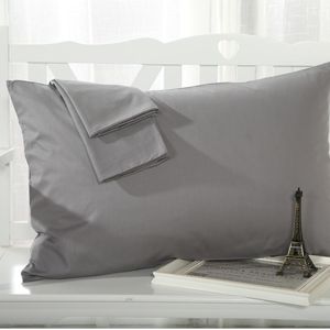 Yatak Setleri 2pc 48cmx74cm DOĞRU RENK RENK PLITER PILLOWCASE Beyaz/Siyah/Altın/Gümüş/Kırmızı Atma Yastık Yastık