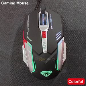 High-End USB Gaming Mouse Mouse G402 Meachical Mice Wired Ergonomic Optical 4 Регулируемая 3200 DPI 6D Кнопка светодиодная подсветка Gamer для компьютерной ноутбуки