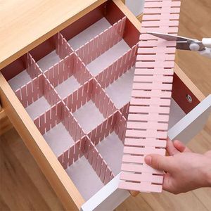 Drawer Storage Divider Grid 4 Pieces Set Three Colors Office Kitchen Wardrobe Classification Artifact Division Free Combination Partition XG0132