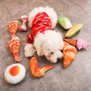 Cat Toys Pet Creative Simulation Drumstick Toy Puppe Play Scipeaky Canvas Bite For Dogs Cats Pets Supplies