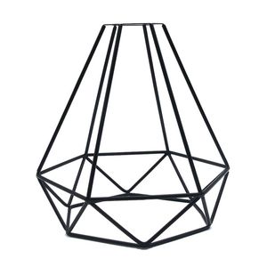 Lamp Covers & Shades Geometric Pendant Metal Guard Retro Vintage Ceiling Light Shade Iron Cage Dropship