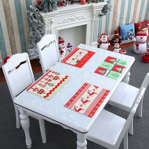 Санта-Клаус Табличный коврик с Рождеством Прекрасный Рождественский подарок для столовых ковриков для дома для дома украшения для дома