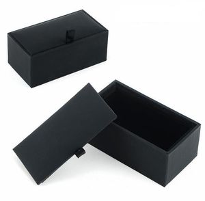 100шт/лот черная коробка для запонок в подарке держатель ювелирных украшений Организатор Black Berc