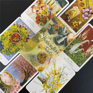 78 adet İngilizce versiyonu Herbcrafters Tarot Güverte Çiçek Dili Renk Centennial Oracle Kartları oyunu Aşk JD2Y