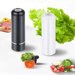 Taşınabilir USB Şarj Gıda Tasarrufu Vakum Mühürleyen Otomatik Ticari Ev Vakum Sızdırmazlık Paketleme Makinesi 3 adet çanta