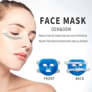 Buz Jel Göz Yüz Maskesi Sıcak Soğuk Yeniden Kullanılabilir Terapi Uyku Maskeleri Baş ağrısı için Koyu Daireler Nemlendirici Soğutma Soğutma Cilt Bakımı Aracı