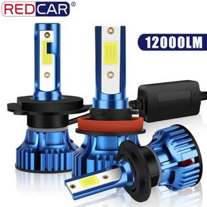 2pcs H7 Led Bulb H1 H3 H4 H11 Car Headlight 9005 HB3 9006 HB4 Canbus No Error Super Bright COB Lamps 12000LM Auto Fog Light 12V