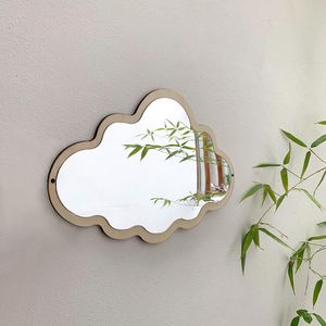Зеркала креативная облачная луна зеркало зеркало Акриловое дерево