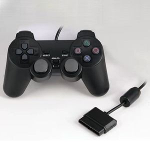 Kablolu Denetleyici Kolu PS2 Titreşim Modu Yüksek Kaliteli Oyun Kontrolörleri Joysticks Uygulanabilir Ürünler PS2 Host Siyah Renk