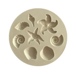 Морские звезды Торт плесень океан биологические морские раковины шоколад силиконовые формы DIY шоколадные формы кухонные жидкие торты инструменты SN2585