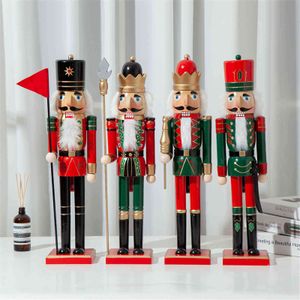 50 cm Noel ahşap fındıkkıran asker takı çocuk odası dekorasyon süsleme yeni yıl Noel heykelcik tipik G0911