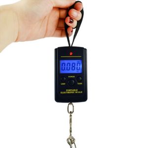 Mini bilance digitali Display LCD Bagagli appesi Peso per la pesca Bilancia per pesatura fine Libra Steelyard Scale RH14793