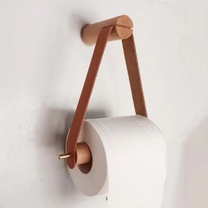 Mutfak dikey kağıt havlu tutucu banyo tuvalet ahşap saf bakır duvar kağıt rulo yaratıcı nordic