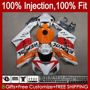 Enjeksiyon Kalıbı 100% Honda Perileri için Fit CBR1000 CBR 1000 RR CC 04-05 Vücut 52NO.74 CBR 1000RR 1000CC 2004 2005 CBR-1000 CBR1000RR 04 05 OEM Tam Fairing Repsol Beyaz