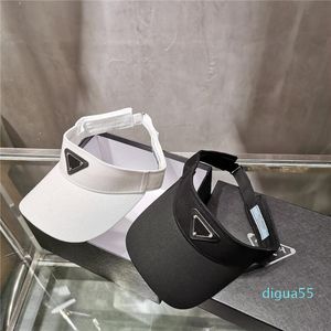 Toptan harf boş üst kapak gündelik yaz vizörü güneş erkek tasarımcıları şapka spor kadın golf tenis açık plaj band snapback beyzbol