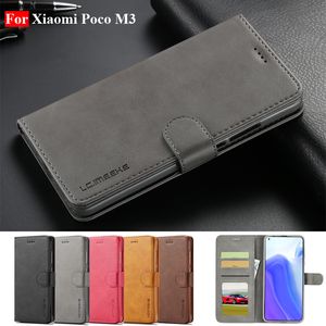 POCO M3 Case Leather Vintage Phone For Xiaomi Pro 5G Flip Magnetic Wallet On Cover Hoesjes