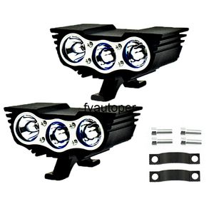 Motosiklet farlar nokta sis farları 12 v 20 w led motosiklet 6000 k sürüş lambası yeni baykuş araba kafa lambaları spot su geçirmez araba