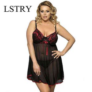 NXY Sexy Lingerie Novas Mulheres Quentes 3 Cores Perspectiva Lace Robe Chemise + Tangas Underwear Costumes Eróticos1217