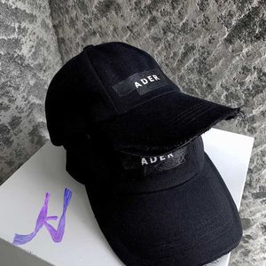 AdererRor Beyzbol Şapkası Yapışkan Bant Mektubu Baskı Ayarlanabilir Fequened Kap Erkekler Kadınlar Aer Yüksek Sokak Dokuma Moda Çift Şapka Q0911