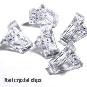 Tamax 1 Pc Clip On Nails Braçadeiras para construção rápida Poly UV Nail Forms Ferramenta Assistente DIY Clips de Extensão de Dedo Plástico Nab009