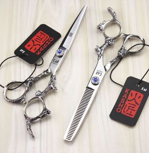 Новое поступление профессиональные парикмахерские ножницы для стрижки волос KASHO 6,0 дюймов 9CR ручка дракона
