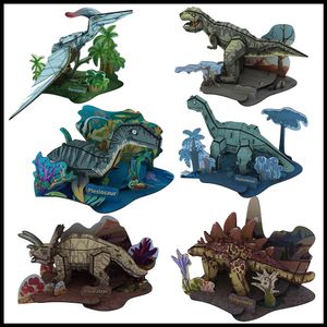 Epack Classic Jigsaw DIY 3D Bulmaca Kağıt Bulma Bulmaca Dinozor Modeli Çocuklar için