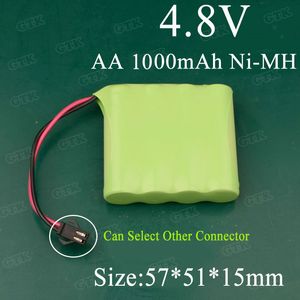 2pcs High capacity 4.8v 1000mah AA Ni-MH battery pack rechargeable for second chronograph remote control Household appliances