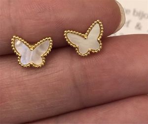 Tasarımcı Jewelrys v Af 18k altın moda klasik klasik tatlı 4Four yaprak yonca kelebek bileklik küpeler kolye takı s925 gümüş van kadın düğün vale