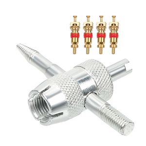 4 em 1 Válvula de Pneu Ferramenta de Remoção de Carro Repair S Pneu Pneumático Limpeza 4 Pcs Cobre Core