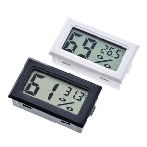 2020 Yeni Siyah / Beyaz FY-11 Mini Dijital LCD Çevre Termometre Higrometre Nem Sıcaklık Ölçer Odada Buzdolabı Icebox DH9576