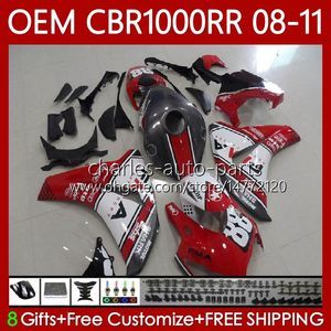 Honda CBR 1000 CBR1000 RR CC 2008-2011 için OEM gövdesi CB 2008-2011 CBROWS 60NO.127 CBR 1000RR Koyu Kırmızı 1000CC 2008 2009 2010 2011 CBR-1000 CBR1000RR 08 09 10 11 Enjeksiyon Perşembe