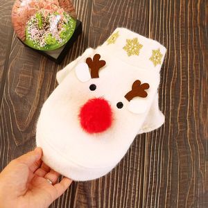 Köpek Giyim Ceket Büyük Burun Elk Kış Giysileri Sıcak Yavru Kazak Xmas Hoodies Ceket Yorkshire Terrier Noel için