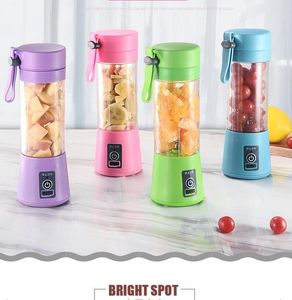 380 ml Kişisel Blender Taşınabilir Mini Blenders USB Sıkacağı Kupası Elektrikli Sıkacaklar Şişe Meyve Sebze Araçları