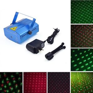 Mavi Mini LED Lazer Aydınlatma Projektör Parti Süslemeleri Ev Lazerler Için Pointer Disko Işık Sahne Partys Işıkları Desen Projektörleri