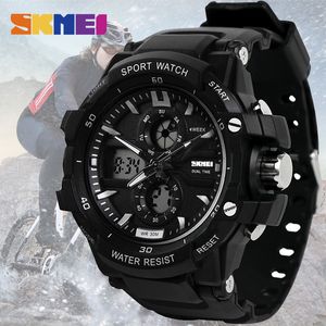 Skmei Sport Watch Homens Digital Mens relógios de pulso Militar À Prova D 'Água Militar Dual Display Relógios Top Marca Luxo Relogio Masculino New X0524