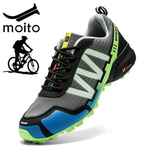 Calzature da ciclismo Scarpe MTB Zapatillas Ciclismo Uomo Moto Tessuto Oxford Scarpe da ginnastica per escursionismo all'aperto per bicicletta impermeabili Inverno