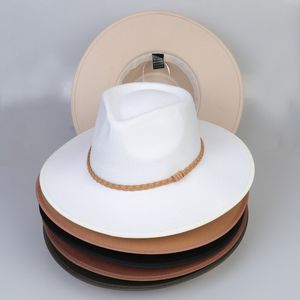 Erkekler Kadınlar Silindir Şapka Fötr Şapkalar Toplu Keçe Fötr Şapkalar Caz Panama şapka Kadın Geniş Kenarlı Şapka Kadın Erkek Kapaklar 2021 Sonbahar Kış Toptan Noel hediyesi