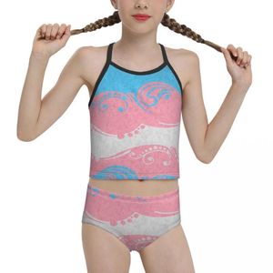 Женские купальники гордый купальник для детей молодая девочка печатная трансгендерная декоративная флаг Biquini 2021 Оптовая бренда плавание костюма бренда